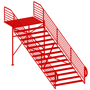 Circus Roncalli tent stairs set - kit 1:87 (H0) Circus Roncalli tent stairs set - kit 1:87 (H0)